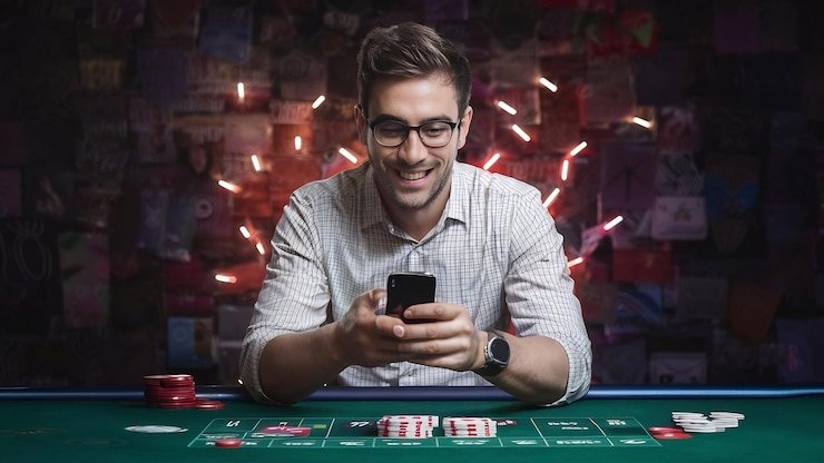 Ilustrasi bermain Live Casino secara bertanggung jawab dengan pengaturan waktu dan anggaran